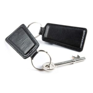 Porte-clé trapèze en PU