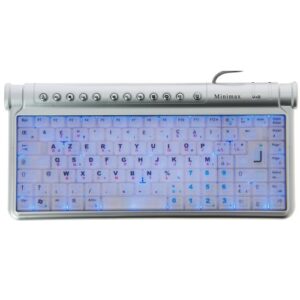 CLAVIER COMPACT MINIMAX FRANCAIS-RUSSE RÉTROÉCLAIRÉ