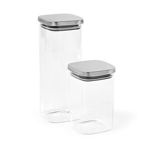 Bocal Delacroix 2100 verre borosilicaté 2130 ml, couvercle rInox