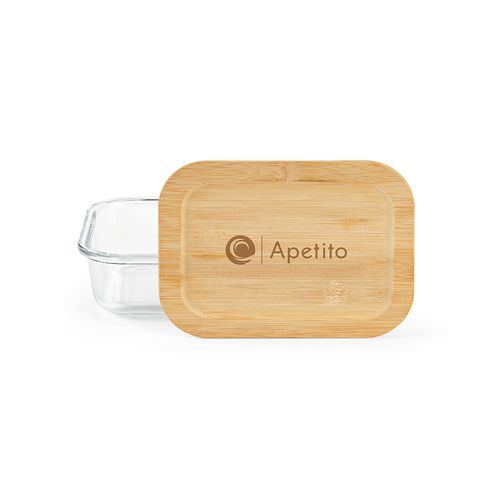 Boîte repas Van Gogh 500,verre borosilicaté et bambou 520 ml