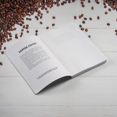 Carnet Doyle couverture en marc de café, 196p 80g/m²