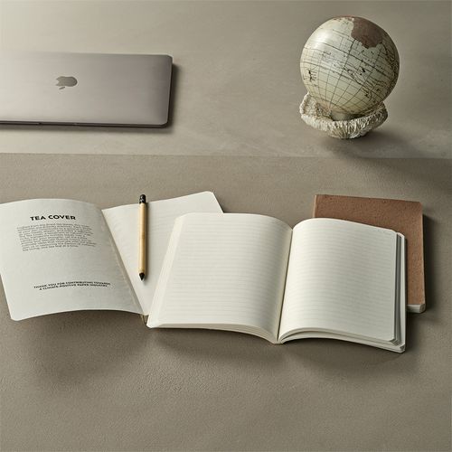 Carnet Doyle couverture en marc de café, 196p 80g/m²