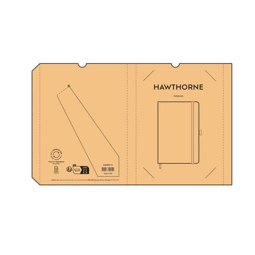 Carnet Hawthorne couverture en rPU, 196p 70g/m²