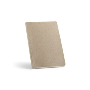 Carnet Poe couverture en lin, 196p recyclées 80g/m²