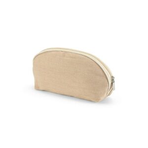 Trousse de toilette Dehli 1,5L en jute 260g, avec fermeture Zip