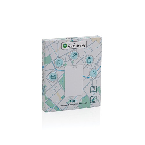 Carte de géolocalisation rechargeable en ABS RCS Findit