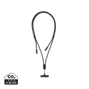 Cordon téléphone de 160cm avec câble 60W en rPET RCS LoopAmp