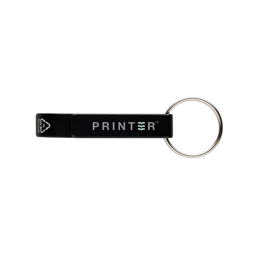 Porte-clés décapsuleur en aluminium recyclé RCS