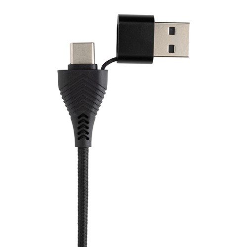 Hub USB à double entrée en plastique et en bambou RCS Link