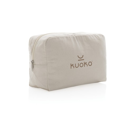Trousse de toilette en toile recyclée non teintée Aware™