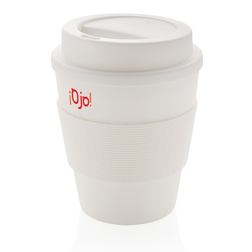 Mug en PP recyclable avec couvercle à vis 350ml