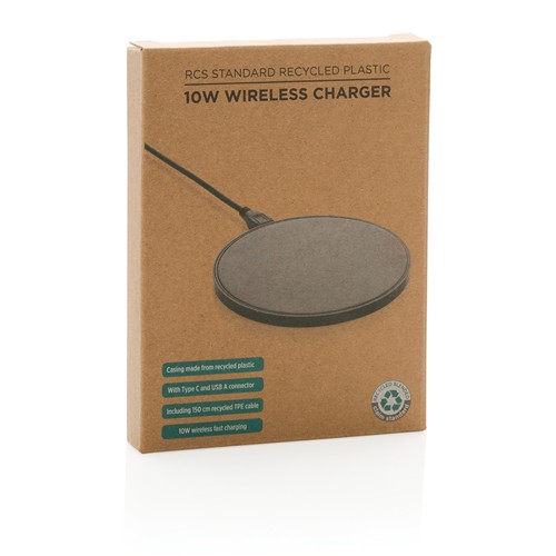 Chargeur induction 10W en plastique recyclé RCS