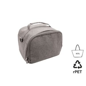 Sac à bento isotherme 'Nara', gris chiné RPET