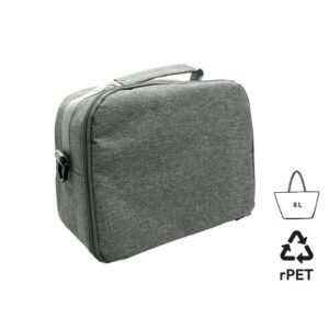 Sac à bento isotherme 'Matsue', gris chiné RPET