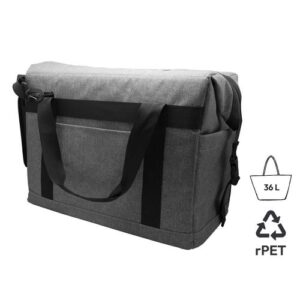 Glacière isotherme XL 'Sakai', gris chiné RPET