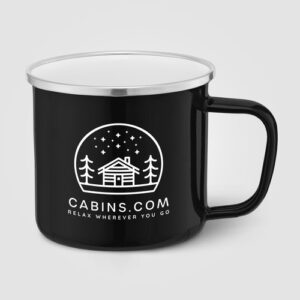 Wyoming - 385 ml Mug de camping émaillé avec bord en acier inoxydable