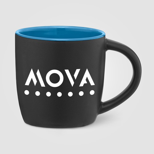 Zanzibar - Tasse en céramique noire matte de 355 ml avec ColourPop