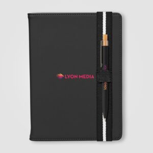 Set de Stylos Newport Recyclés Chevron avec Carnet Rechargeable – A5