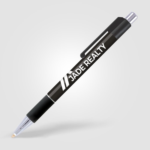 Stylo Astaire chrome avec grip coloré