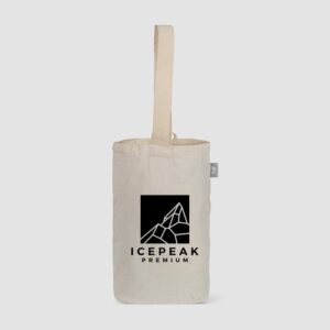 Sac à vin en coton recyclé de 225 gsm