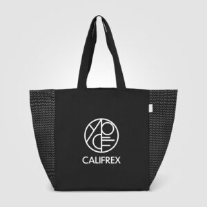 Sac Toronto fourre-tout en coton recyclé à motif chevron - 225 gsm