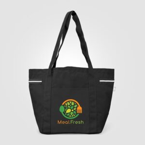 Sac fourre-tout Newport en polyester recyclé à rayures – 20 L