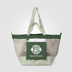 Sac fourre-tout Neri en maille recyclée pliable – 45 L