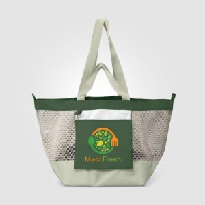 Sac fourre-tout Neri en maille recyclée pliable – 45 L