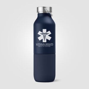 Freya Duo - 2-en-1 Bouteille en acier inoxydable recyclé à double paroi de 590 ml et gobelet de 325 ml