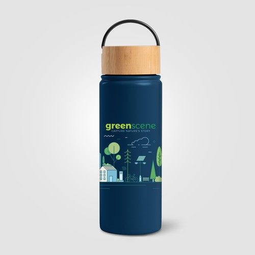 Reborn - 530 ml Bouteille en acier inoxydable à double paroi