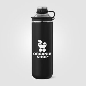 Bouteille Oasis avec couvercle et poignée en acier inoxydable recyclé - 680 ml
