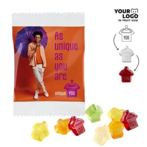 Gommes de fruits PERSONNALISÉES, 10 g, comp.