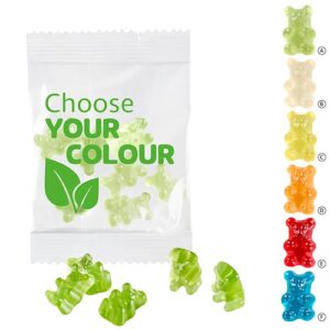 Oursons 1 seule couleur, 10 g VEGAN, comp.