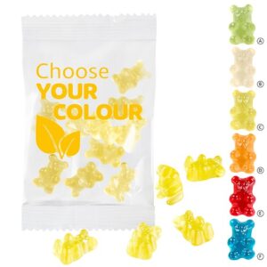 Oursons 1 seule couleur, 15 g VEGAN, comp.