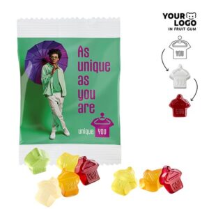 Gommes de fruits PERSONNALISÉES, VEGAN, 10 g, comp.