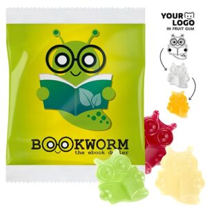 Gommes de fruits PERSONNALISÉES, VEGAN, 30 g, comp.