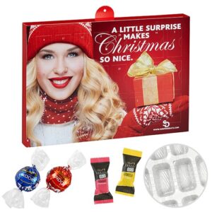 Calendrier A. Premium Lindt Lindor praliné, Hello Mini Stick de Lindt