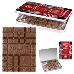 Calendrier A. boîte décorative MINI – chocolat personnalisable