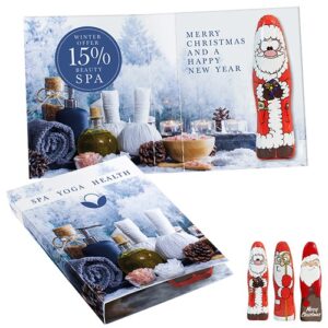 Carte à croquer, Père Noël en chocolat MINI