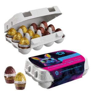 Boîte de 12 œufs de Pâques - Rocher