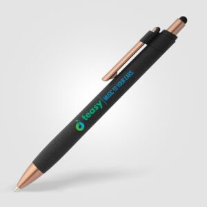 Stylo bille stylet York, plastique recyclé, finition bronze