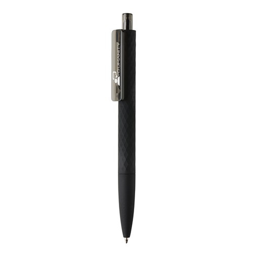 Stylo X3 finition gomme noire en ABS recyclé RCS