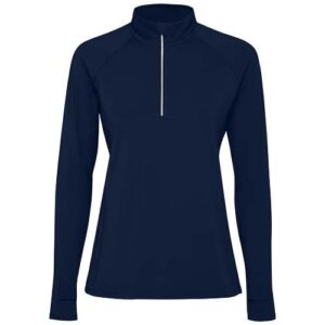 Sweatshirt de 200 g/m² Estambul à manches longues et demi-zip pour femme