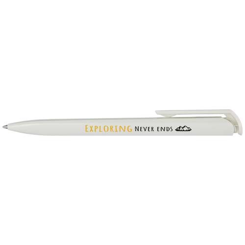 Stylo bille en plastique recyclé Lucia (encre bleue)