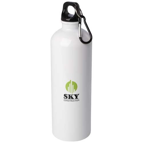 Bouteille d'eau Oregon de 750 ml simple paroi en acier recyclé certifié RCS avec mousqueton