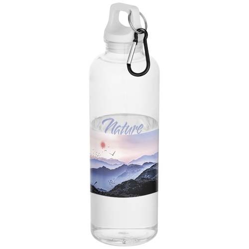 Bouteille d’eau Oregon de 750 ml en plastique recyclé certifié RCS avec mousqueton