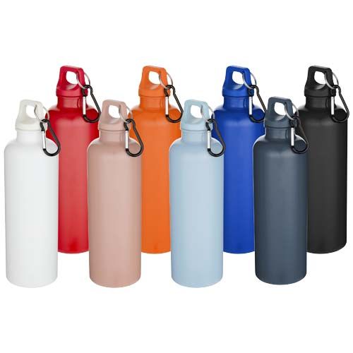 Bouteille d’eau Oregon de 750 ml en plastique recyclé uni certifié RCS avec mousqueton