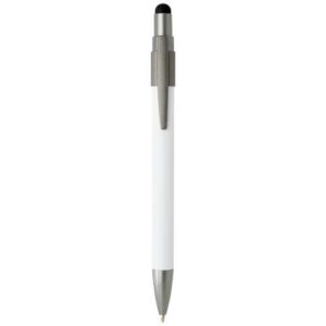 Stylo bille recyclé RCS avec stylet et toupie antistress (encre bleue) Rill
