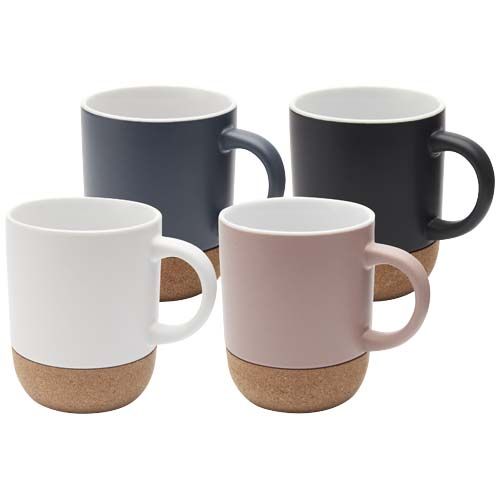Mug Billie en céramique de 300 ml avec détails en liège et finition matte