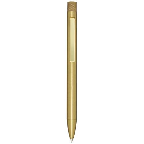 Stylo bille en laiton recyclé Beatriz (encre bleue)